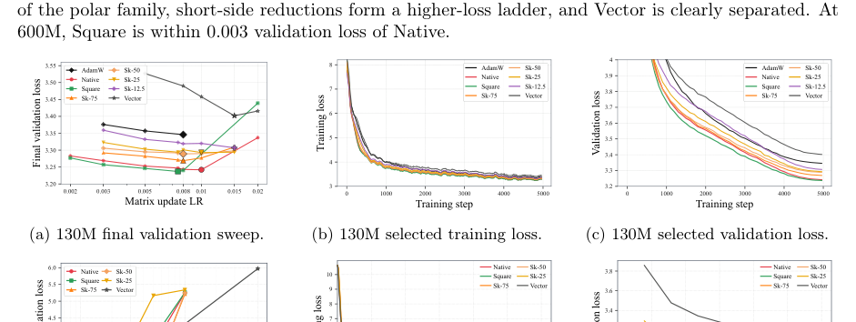 Figure 3: LLaMA2-130Mおよび600Mモデルにおける、表現形式ごとの学習ダイナミクスの比較。