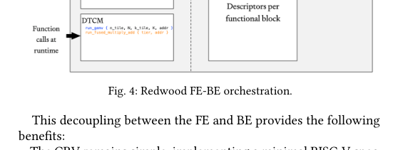 Figure 1: Redwoodのフロントエンドとバックエンドの連携構造を示すブロック図です。