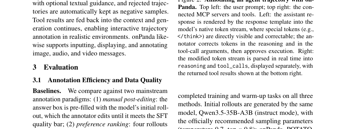 Figure 2: onPandaを用いたエージェント軌跡の注釈作業画面を示す図。